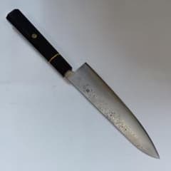 銀三 本鍛造 なしじ 和牛刀 包丁 21cm 牛刀 両刃 黒檀八角柄 銀三 本鍛造 なしじ 和牛刀 包丁 21cm 牛刀 両刃 黒檀八角柄 - メルカリ