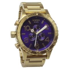 ニクソン] NIXON 腕時計 51-30 CHRONO: GOLD/BLUE - メルカリ
