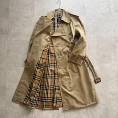 BURBERRY トレンチコート ノバチェック ダブル ベルト ベージュ ロング