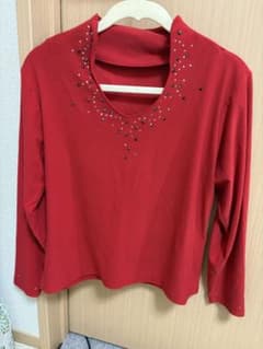 社交ダンス sekineトップス ラインストーン付き長袖レッスンウェア