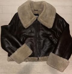 ZARA ムートンコート ブラウンのサムネイル