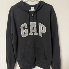 GAP ギャップ ジップアップパーカー ブラック Mのサムネイル