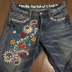 rough 刺繍デニムパンツ【お値下げしました】のサムネイル