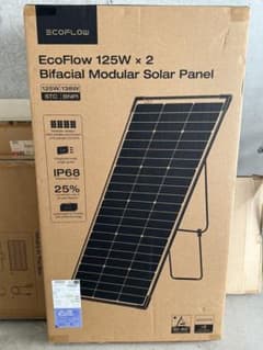 新品•未開封】EcoFlow 125W x 2 バイファイシャルソーラーパネル 