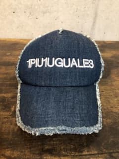 1PIU1UGUALE3 ウノピュウ　メッシュ　キャップ　デニム　インディゴ