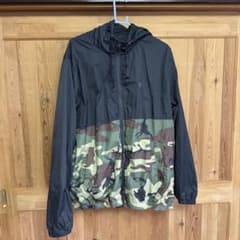 VOLCOM 나일론 재킷 위장 무늬 후드 부착 XL 사이즈