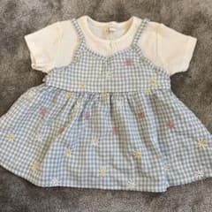 Loulou Ami チュニック 100 水色 ギンガムチェックのサムネイル