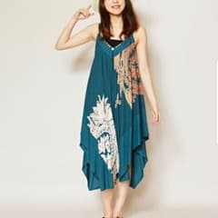 新品【チャイハネ】yul トライバルフラワーサロペット＆ワンピース 2WAYのサムネイル