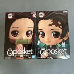 [신품 미개봉] Qposket 귀멸의 칼날 가문 탄지로 & 준몬 禰豆子 2 체 세트