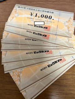 ビックカメラ 株主優待 8000円分 - メルカリ
