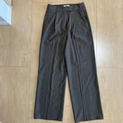 【美品】韓国　ワイドパンツ　ブラウン　M
