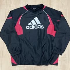 140 adidas ピステ・ウィンドブレーカー 黒/赤のサムネイル