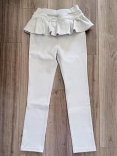petit main カットデニムフリルパンツ 130cmのサムネイル