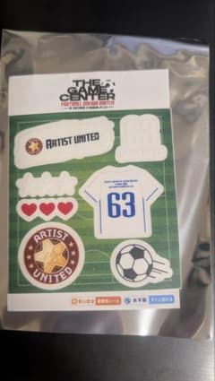 ゲーセンサッカー　中川勝就　フェイスシールのサムネイル