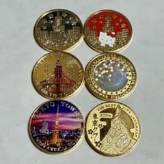 東京タワー　記念メダル　6枚セット　茶平工業 東京タワー 記念メダル 6枚セット 茶平工業 - メルカリ