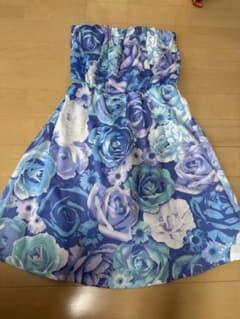 Delyle NOIR 花柄 ベアトップ ミニワンピースのサムネイル