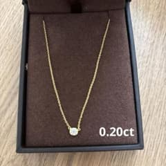 ティファニーバイザヤードネックレス イエローゴールド 0.20ct - メルカリ