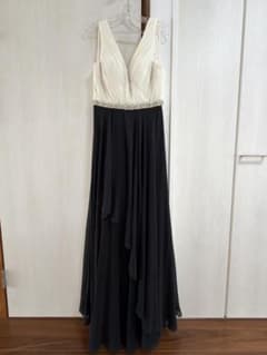 【アールズガウン】ウエストビジュー カシュクールシフォンロングドレス アールズガウン】ウエストビジュー カシュクールシフォンロングドレス