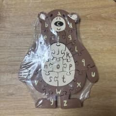 【新品未開封】知育玩具　英語パズル　くま　フライングタイガーのサムネイル