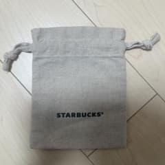 STARBUCKS 巾着ポーチ コットンリネン風のサムネイル