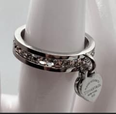 セ*ブ様 Tiffany & Co. ハートタグ チャーム リング 925 17のサムネイル