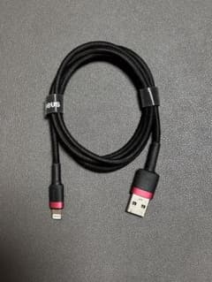 Baseus USB-A to Lightningケーブル 1m 動作確認済みのサムネイル