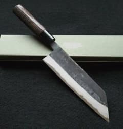 白紙２号 黒打 切付包丁 240㎜ G1516 焼栗柄 日本製 月光作 白紙2号 黒打 切付（万能）包丁 180㎜ G1519 焼栗柄 月光作 - メルカリ