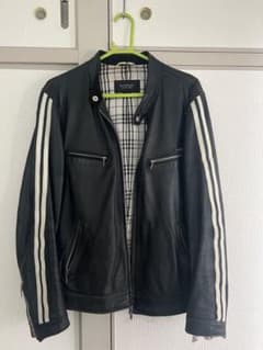 BURBERRY BLACK LABEL シングルライダースジャケット - メルカリ