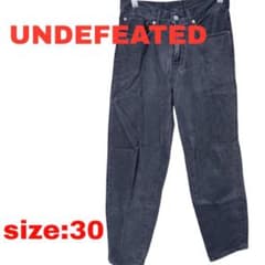 UNDEFEATED テーパード ブラックデニム パンツ 黒 30 ストリート 