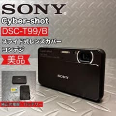 美品】SONY Cyber shot コンデジ DSC-T99/B スライド式 - メルカリ