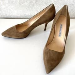 極美品✨ペリーコ ポインテッドトゥ パンプス ハイヒール スエード 38