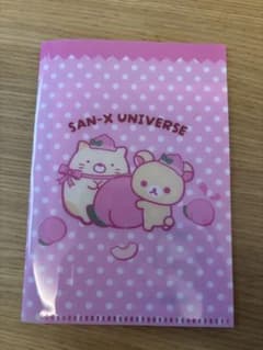 サンエックスユニバース コリラックマ＆ねこ ダブルポケットミニクリアファイルA6のサムネイル