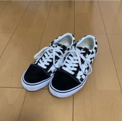 VANS バンズ スクール 白 黒 チェック スリッポン ホワイト ブラックのサムネイル