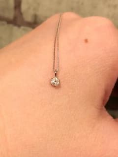 最終値下げ❗️Pt900 0.1ct ダイヤネックレス ベネチアン  未着用品のサムネイル