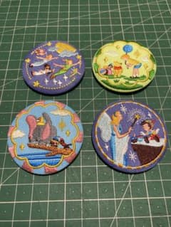 ディズニー 刺繍缶バッチ ピーターパン プーさん ピノキオ ダンボ セットのサムネイル