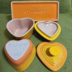 ル・クルーゼ　LE CREUSET　ラムカン　２個セット+トレイのサムネイル