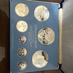 1975年 ベリーズ プルーフコイン 8種セット【全8枚がスターリング