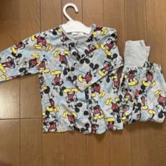 ミッキーマウス柄 ベビーパジャマ サイズ80のサムネイル