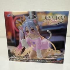 노 게임 노 라이프 Desktop Cute 피규어 화이트 ~ 고양이 귀 T 셔츠
