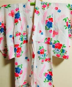昭和レトロ 浴衣 7〜8才用 未使用のサムネイル