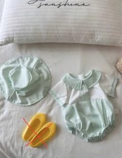 ベビー 赤ちゃん ロンパース 帽子付きのサムネイル