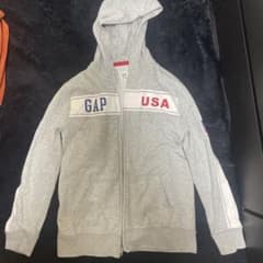 GAP KIDS ジップアップパーカー グレー XXLのサムネイル