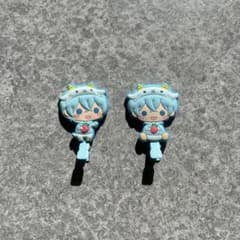 青いコスチュームのキャラクター ヘアアクセサリー 2個セットのサムネイル