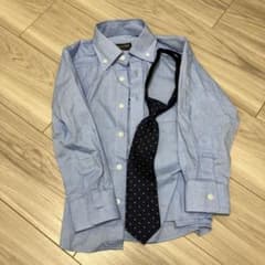 長袖ワイシャツとネクタイセット110㎝