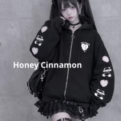 Honey Cinnamon ハニーシナモン ジップアップ パーカー 地雷系 - メルカリ