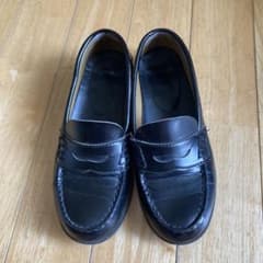 中古品　ローファー　23センチ　黒のサムネイル
