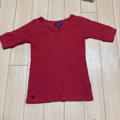RALPH LAUREN リブTシャツ レッド キッズ130cmのサムネイル