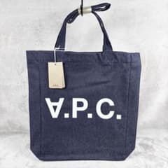 新品タグ付 APC アーペーセー A.P.C デニム トートバッグ A4収納可能 