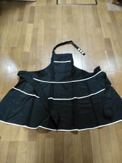 エプロン白★黒ラインお値下げ♡のサムネイル