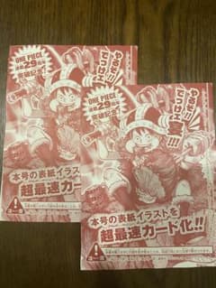 ONE PIECE 連載29周年記念 付録カードのサムネイル